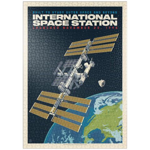 Darstellung des Puzzle Motivs NASA: 1998 International Space Station puzzleplate NASA: 1998 International Space Station 1000 Puzzle