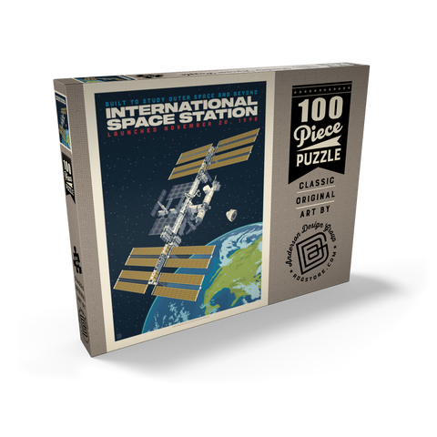 Darstellung des Puzzle Motivs NASA: 1998 International Space Station NASA: 1998 International Space Station 100 Puzzle Schachtel Ansicht2