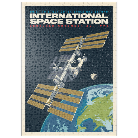 Darstellung des Puzzle Motivs NASA: 1998 International Space Station puzzleplate NASA: 1998 International Space Station 500 Puzzle