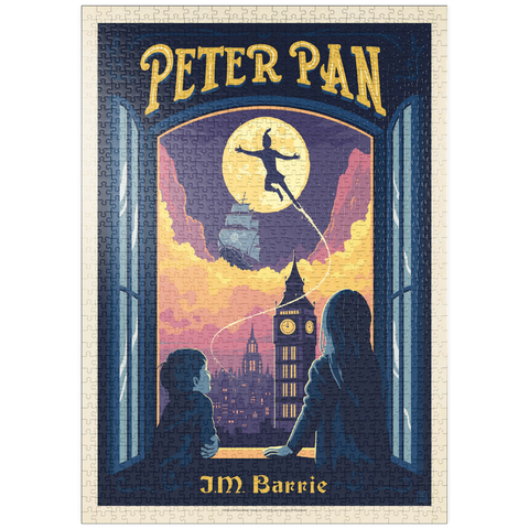 Darstellung des Puzzle Motivs Peter Pan: J.M. Barrie puzzleplate Peter Pan: J.M. Barrie 1000 Puzzle