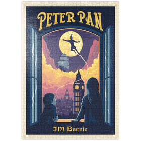 Darstellung des Puzzle Motivs Peter Pan: J.M. Barrie - Puzzleteile: 1000