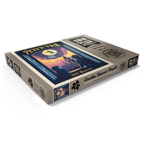 Darstellung des Puzzle Motivs Peter Pan: J.M. Barrie Peter Pan: J.M. Barrie 100 Puzzle Schachtel Ansicht1