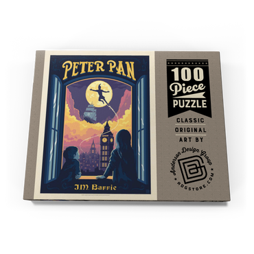 Darstellung des Puzzle Motivs Peter Pan: J.M. Barrie 100 Puzzle Schachtel Ansicht3