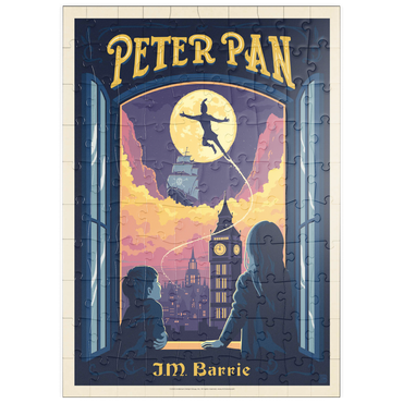 Darstellung des Puzzle Motivs puzzleplate Peter Pan: J.M. Barrie 100 Puzzle