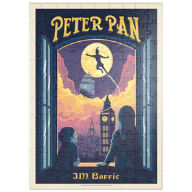 Darstellung des Puzzle Motivs Peter Pan: J.M. Barrie - Puzzleteile: 100