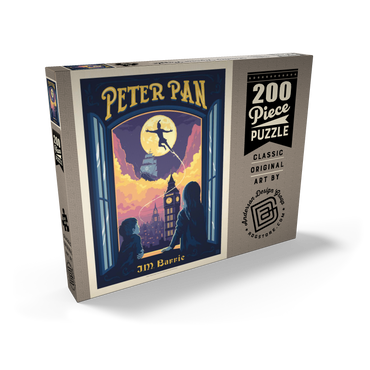 Darstellung des Puzzle Motivs Peter Pan: J.M. Barrie 200 Puzzle Schachtel Ansicht2