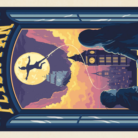 Darstellung des Puzzle Motivs Peter Pan: J.M. Barrie Peter Pan: J.M. Barrie 200 Puzzle 3D Modell