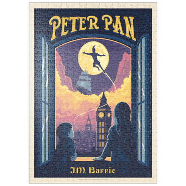 Darstellung des Puzzle Motivs puzzleplate Peter Pan: J.M. Barrie 500 Puzzle