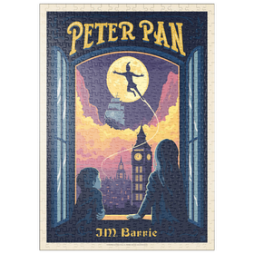 Darstellung des Puzzle Motivs Peter Pan: J.M. Barrie - Puzzleteile: 500