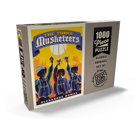 Darstellung des Puzzle Motivs The Three Musketeers: Alexandre Dumas The Three Musketeers: Alexandre Dumas 1000 Puzzle Schachtel Ansicht2