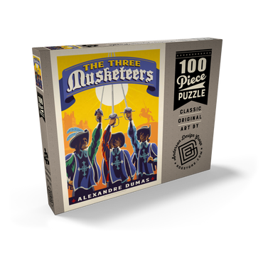 Darstellung des Puzzle Motivs The Three Musketeers: Alexandre Dumas 100 Puzzle Schachtel Ansicht2