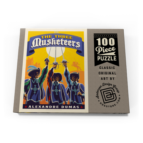 Darstellung des Puzzle Motivs The Three Musketeers: Alexandre Dumas The Three Musketeers: Alexandre Dumas 100 Puzzle Schachtel Ansicht3