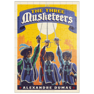 Darstellung des Puzzle Motivs puzzleplate The Three Musketeers: Alexandre Dumas 100 Puzzle