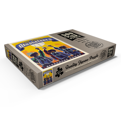 Darstellung des Puzzle Motivs The Three Musketeers: Alexandre Dumas The Three Musketeers: Alexandre Dumas 500 Puzzle Schachtel Ansicht1