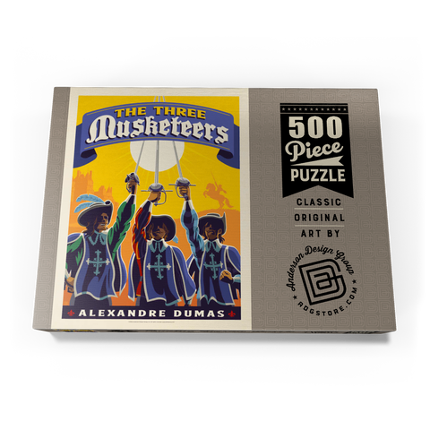 Darstellung des Puzzle Motivs The Three Musketeers: Alexandre Dumas The Three Musketeers: Alexandre Dumas 500 Puzzle Schachtel Ansicht3