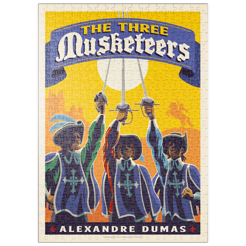 Darstellung des Puzzle Motivs The Three Musketeers: Alexandre Dumas puzzleplate The Three Musketeers: Alexandre Dumas 500 Puzzle