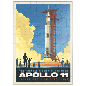 Darstellung des Puzzle Motivs NASA 1969: Apollo 11 Lift-Off - Puzzleteile: 100