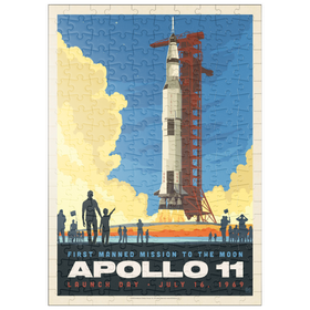 Darstellung des Puzzle Motivs NASA 1969: Apollo 11 Lift-Off - Puzzleteile: 200