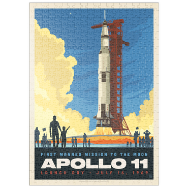 Darstellung des Puzzle Motivs puzzleplate NASA 1969: Apollo 11 Lift-Off 500 Puzzle