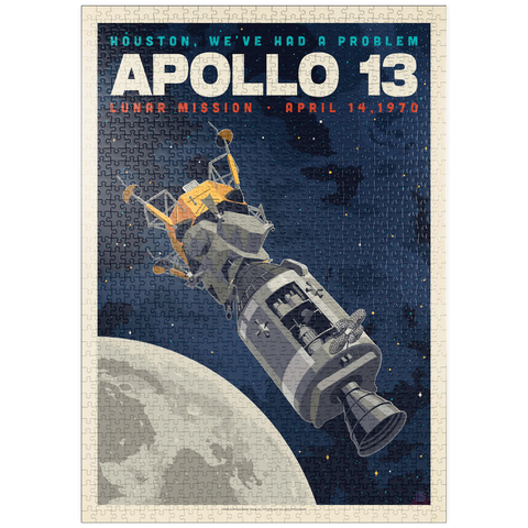 Darstellung des Puzzle Motivs NASA 1970: Apollo 13 puzzleplate NASA 1970: Apollo 13 1000 Puzzle
