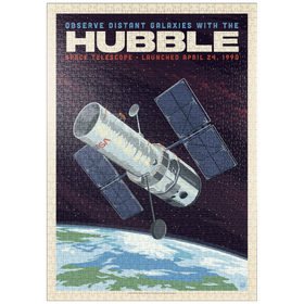 Darstellung des Puzzle Motivs NASA 1990: Hubble Space Telescope - Puzzleteile: 1000