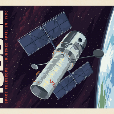 Darstellung des Puzzle Motivs NASA 1990: Hubble Space Telescope 1000 Puzzle 3D Modell