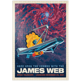 Darstellung des Puzzle Motivs NASA 2021: James Webb Space Telescope - Puzzleteile: 1000
