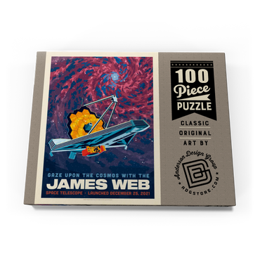 Darstellung des Puzzle Motivs NASA 2021: James Webb Space Telescope 100 Puzzle Schachtel Ansicht3
