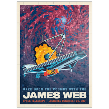Darstellung des Puzzle Motivs puzzleplate NASA 2021: James Webb Space Telescope 100 Puzzle