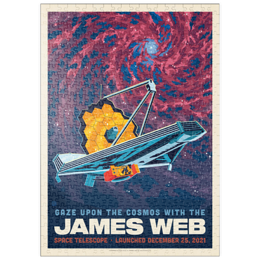 Darstellung des Puzzle Motivs puzzleplate NASA 2021: James Webb Space Telescope 500 Puzzle