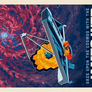 Darstellung des Puzzle Motivs NASA 2021: James Webb Space Telescope 500 Puzzle 3D Modell