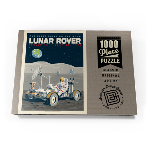 Darstellung des Puzzle Motivs NASA 1971: Apollo 15 Lunar Rover NASA 1971: Apollo 15 Lunar Rover 1000 Puzzle Schachtel Ansicht3
