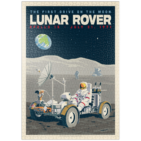 Darstellung des Puzzle Motivs NASA 1971: Apollo 15 Lunar Rover puzzleplate NASA 1971: Apollo 15 Lunar Rover 1000 Puzzle