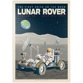 Darstellung des Puzzle Motivs NASA 1971: Apollo 15 Lunar Rover - Puzzleteile: 1000