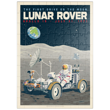 Darstellung des Puzzle Motivs puzzleplate NASA 1971: Apollo 15 Lunar Rover 100 Puzzle