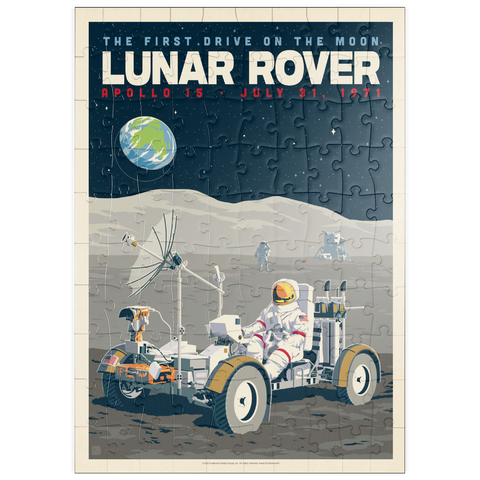 Darstellung des Puzzle Motivs NASA 1971: Apollo 15 Lunar Rover puzzleplate NASA 1971: Apollo 15 Lunar Rover 100 Puzzle