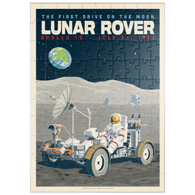 Darstellung des Puzzle Motivs NASA 1971: Apollo 15 Lunar Rover - Puzzleteile: 100
