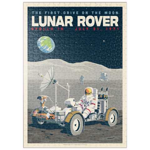 Darstellung des Puzzle Motivs NASA 1971: Apollo 15 Lunar Rover puzzleplate NASA 1971: Apollo 15 Lunar Rover 500 Puzzle