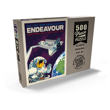 Darstellung des Puzzle Motivs NASA 2011: Space Shuttle Endeavour 500 Puzzle Schachtel Ansicht2