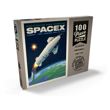 Darstellung des Puzzle Motivs SpaceX Starship: 2023 100 Puzzle Schachtel Ansicht2