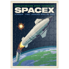Darstellung des Puzzle Motivs SpaceX Starship: 2023 - Puzzleteile: 100