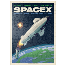 Darstellung des Puzzle Motivs SpaceX Starship: 2023 - Puzzleteile: 200