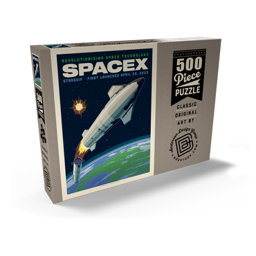 Darstellung des Puzzle Motivs SpaceX Starship: 2023 500 Puzzle Schachtel Ansicht2
