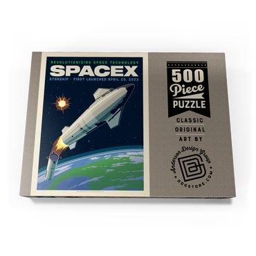 Darstellung des Puzzle Motivs SpaceX Starship: 2023 500 Puzzle Schachtel Ansicht3