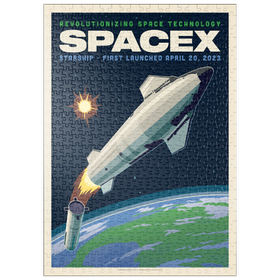 Darstellung des Puzzle Motivs SpaceX Starship: 2023 - Puzzleteile: 500