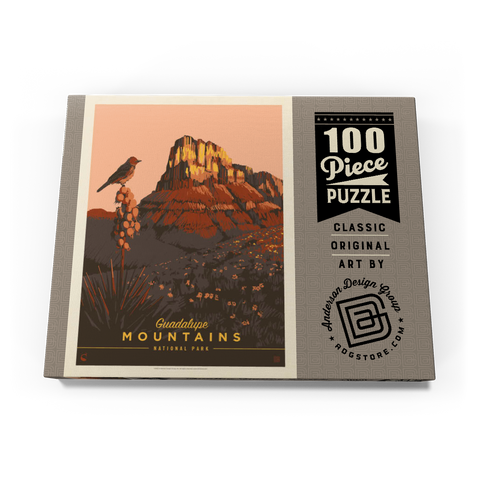 Darstellung des Puzzle Motivs Guadalupe Mountains National Park: Early Bird Guadalupe Mountains National Park: Early Bird 100 Puzzle Schachtel Ansicht3