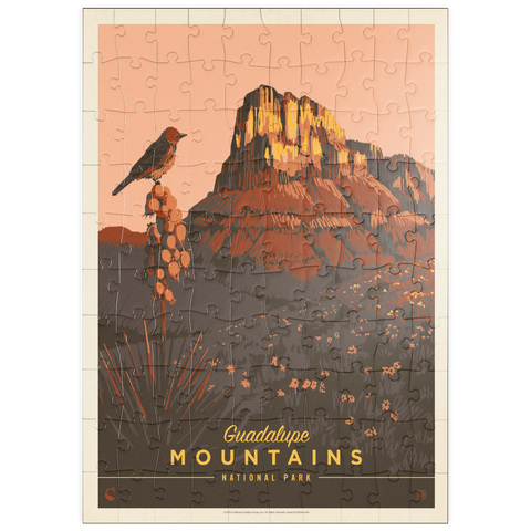 Darstellung des Puzzle Motivs Guadalupe Mountains National Park: Early Bird puzzleplate Guadalupe Mountains National Park: Early Bird 100 Puzzle