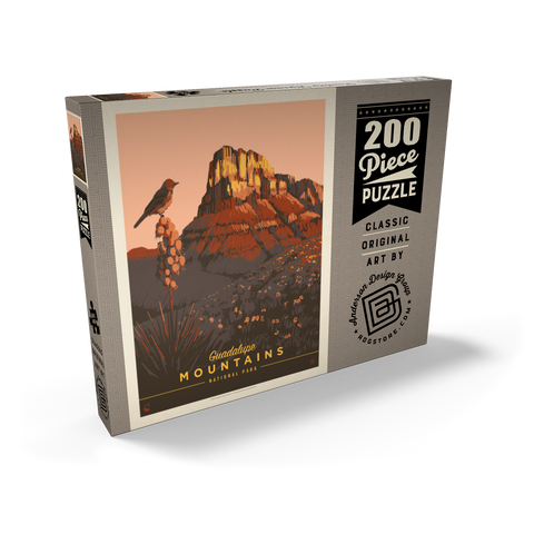 Darstellung des Puzzle Motivs Guadalupe Mountains National Park: Early Bird Guadalupe Mountains National Park: Early Bird 200 Puzzle Schachtel Ansicht2