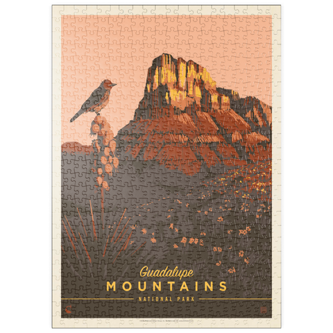 Darstellung des Puzzle Motivs Guadalupe Mountains National Park: Early Bird puzzleplate Guadalupe Mountains National Park: Early Bird 500 Puzzle