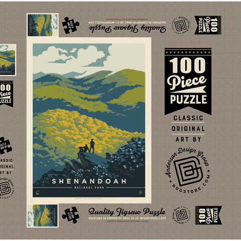 Darstellung des Puzzle Motivs Shenandoah National Park: Blue Ridge Beauty Shenandoah National Park: Blue Ridge Beauty 100 Puzzle Schachtel 3D Modell